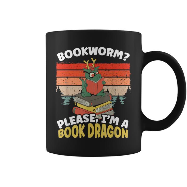 Bookworm Please I'm A Book Dragon Bookworm Book Lovers Graphic Print Coffee Mug