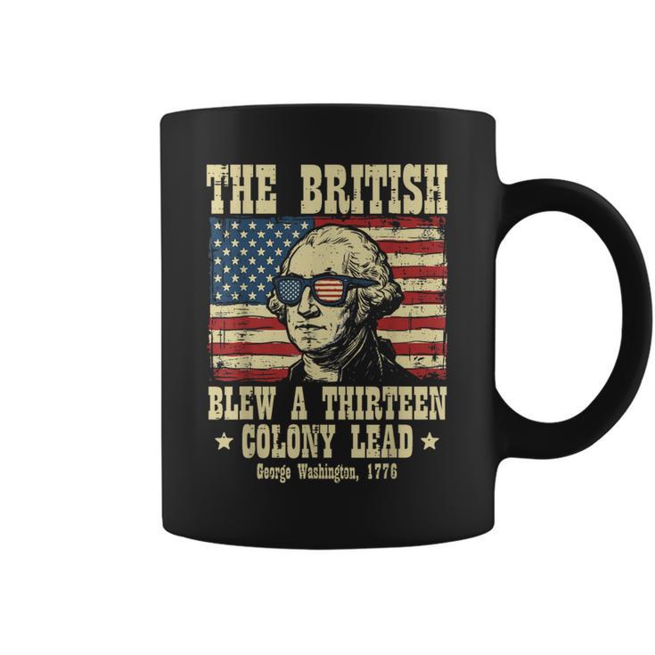 British Blew 13 Colony Lead Washington 4Th Of July Women Coffee Mug