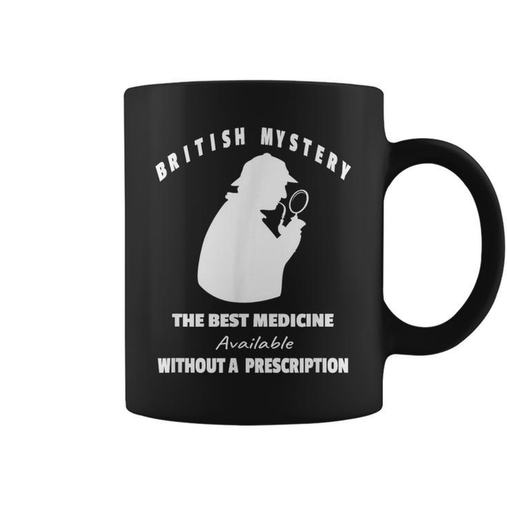 British Mystery Books Reader Crime Suspense Reading Lover Graphic Print Coffee Mug
