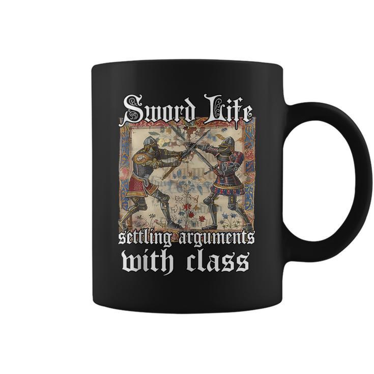 Buhurt Book Of Hours – Epic Knight Fight In Armor Buhurt Graphic Print Coffee Mug