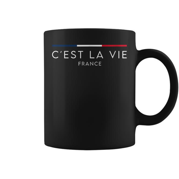 C'est Laie-フランス-フランスのナショナルカラー コーヒーマグ