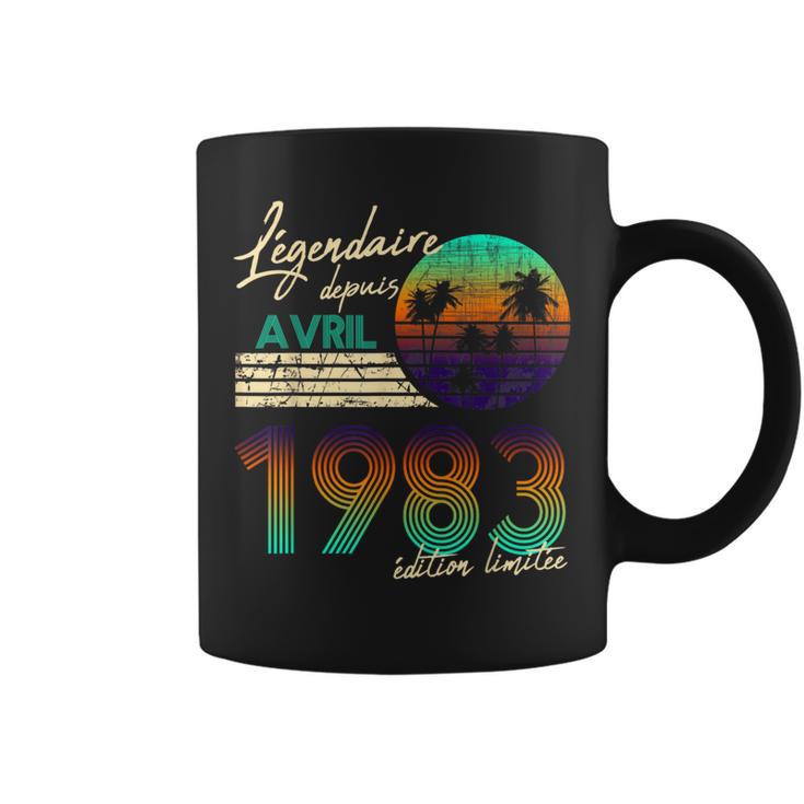 Cadeau Anniversaire Nées En Légendaire Depuis Avril 1983 Tasse