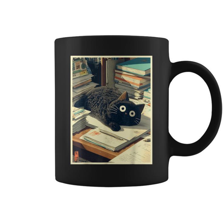 Cat Teacher Student School Last Day Books First 100th Day Graphic Print Coffee Mug