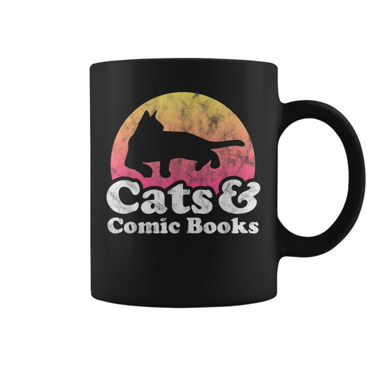 Cats And Comic Books Or Women's Cat And Comic Book Graphic Print Coffee Mug