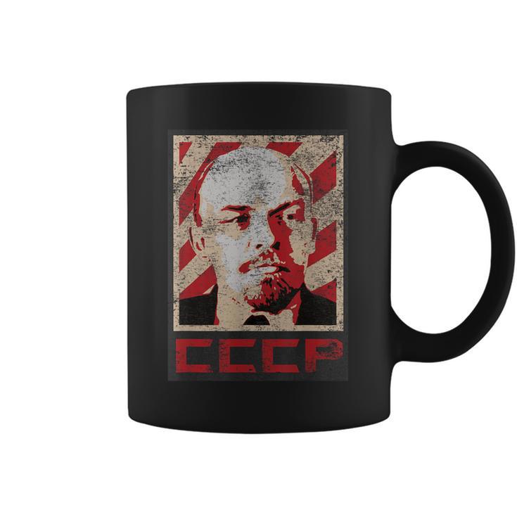 Cccp ソビエト連邦 レトロ ロシア レーニン ビンテージスタイル コーヒーマグ