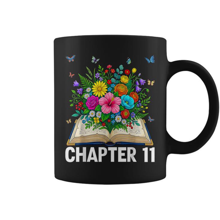 Chapter 11th Birthday Bookworm 11 Years Old For Book Loves Graphic Print Coffee Mug