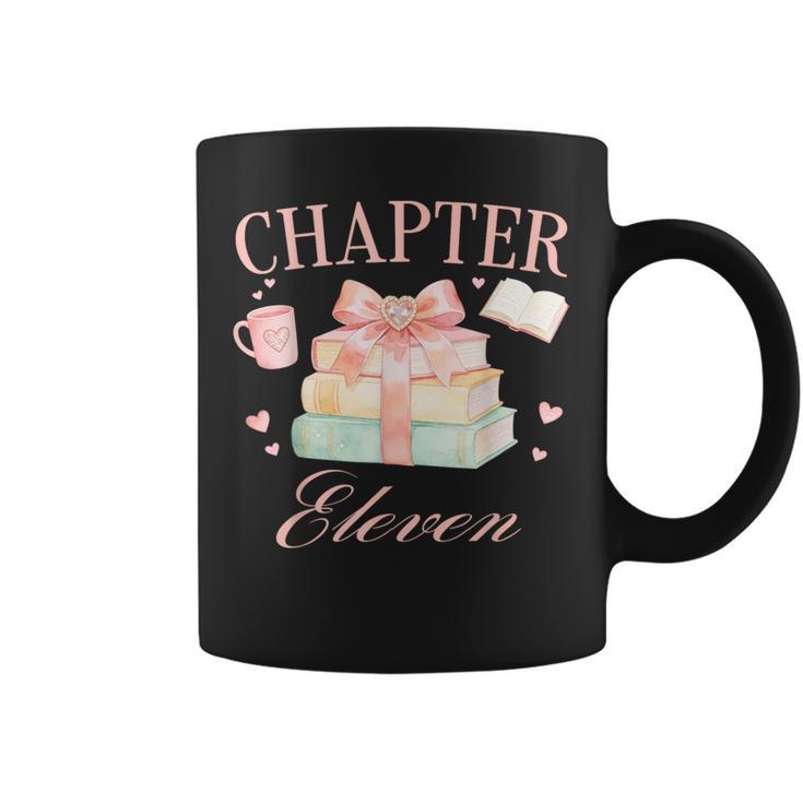 Chapter 11th Birthday Bookworm 11 Years Old Cute Book Loves Graphic Print Coffee Mug Chapter 11th Birthday Bookworm 11 Years Old Cute Book Loves Graphic Print Coffee Mug