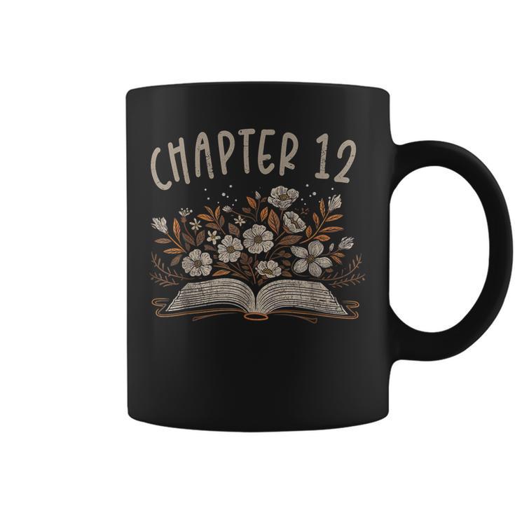 Chapter 12th Birthday Bookworm 12 Years Old For Book Lovers Graphic Print Coffee Mug