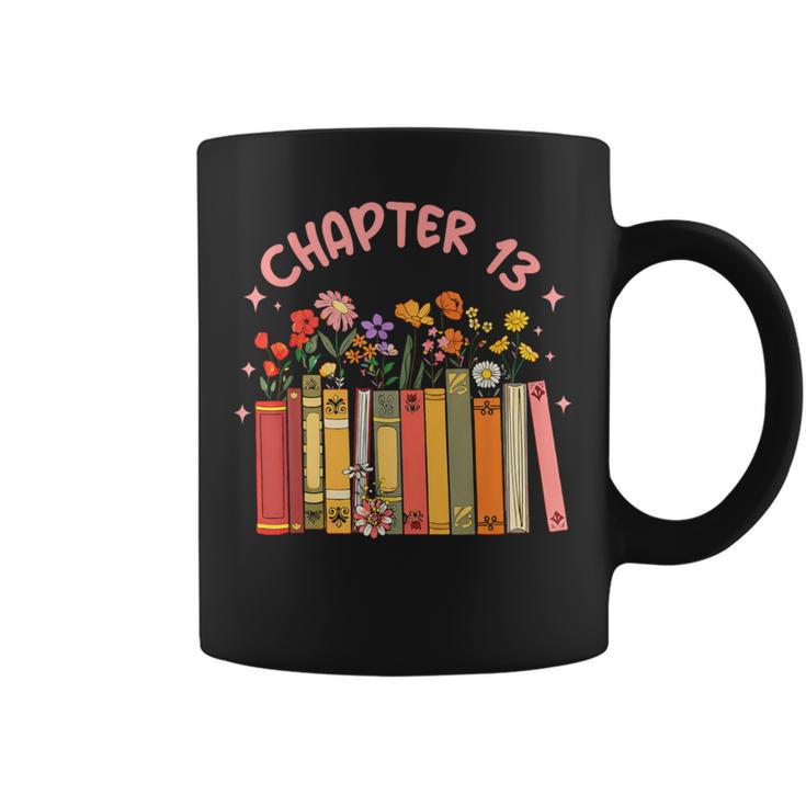 Chapter 13th Birthday Bookworm 13 Years Old For Book Loves Graphic Print Coffee Mug