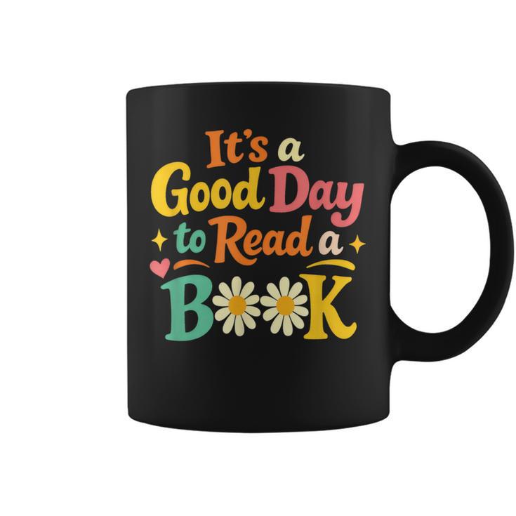 Cheerful Good Day To Read A Book Cozy Warm Bookworm Graphic Print Coffee Mug