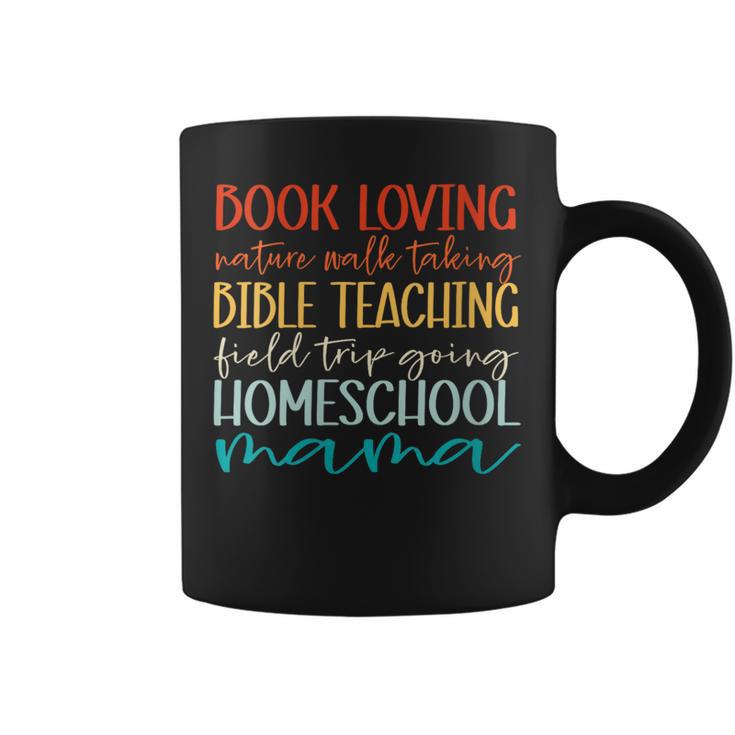 Christian Women Retro Homeschool Mama Book Loving Field Trip Graphic Print Coffee Mug