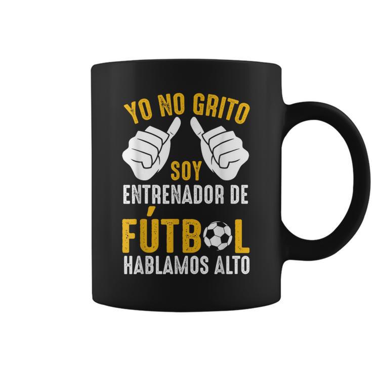 Coach Divertidooy Entrenador De Fútbol Hablamos Alto Taza de café