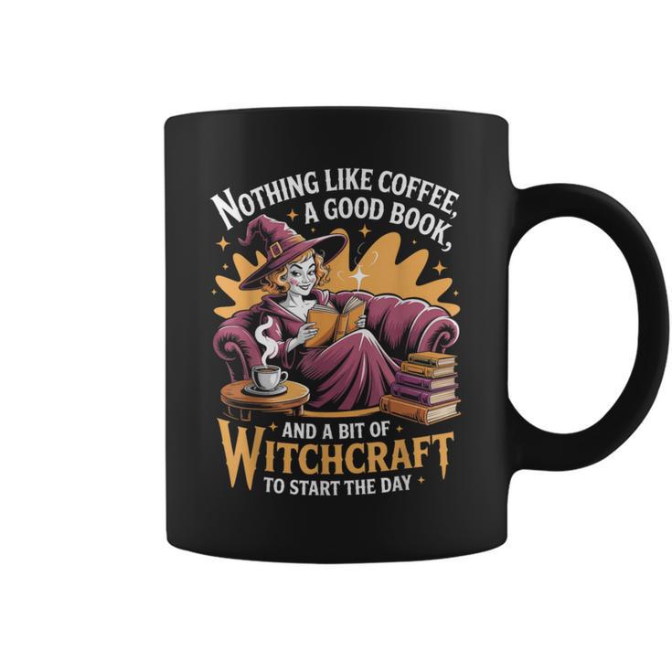Coffee Book Witchcraft Witch Witches Bookish Reader Reading Graphic Print Coffee Mug