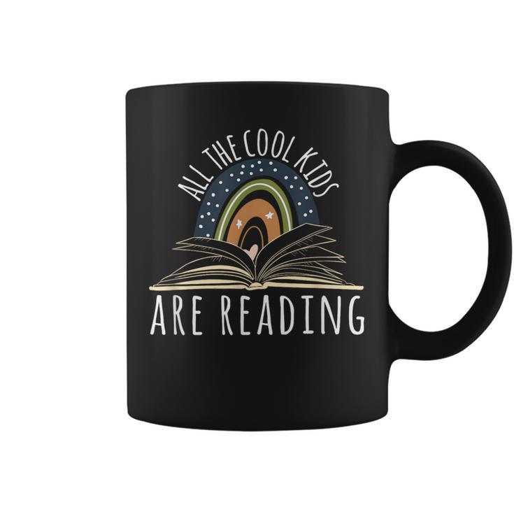 All The Cool Kids Are Reading Teacher Life Read Books Graphic Print Coffee Mug