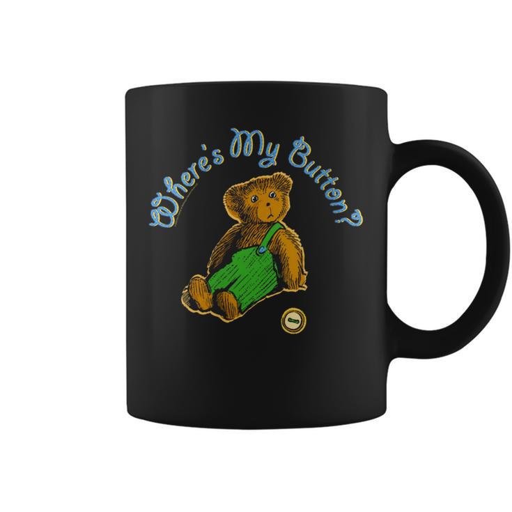 Corduroy Where's My Button Teddy Bear Retro Children's Book Graphic Print Coffee Mug