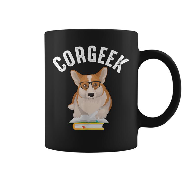 Corgee Lovers Corgeek Book Lovers Graphic Print Coffee Mug