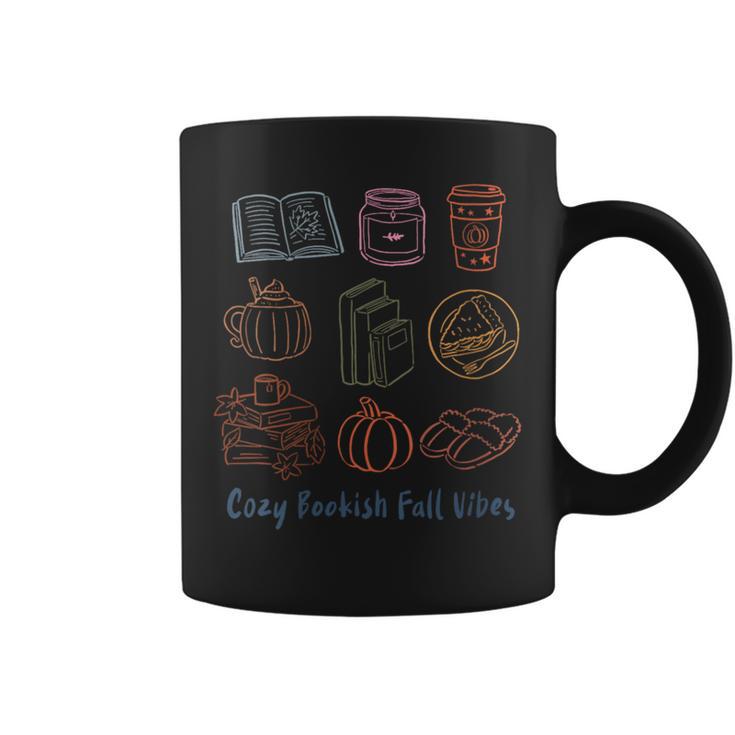 Cozy Bookish Fall Vibes Pumpkin Latte Books Autumn Reading Graphic Print Coffee Mug