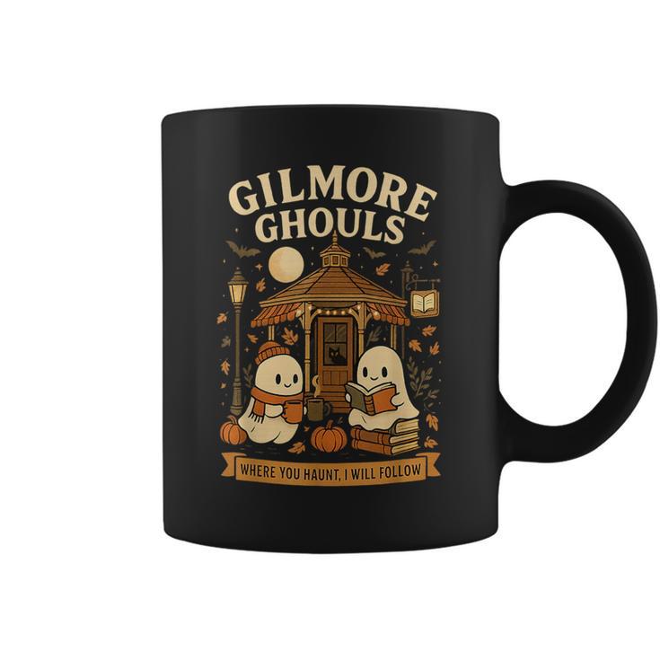 Cozy Ghouls Bookish Halloween Gazebo Scene Graphic Print Coffee Mug