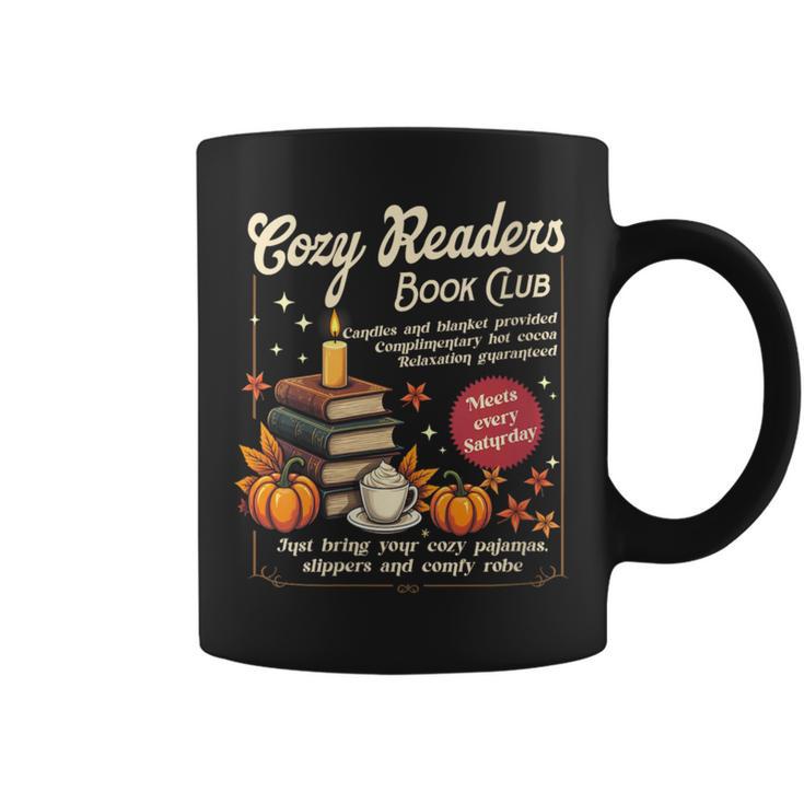 Cozy Reader Book-Club Fall Bookish Booktrovert Librarian Graphic Print Coffee Mug