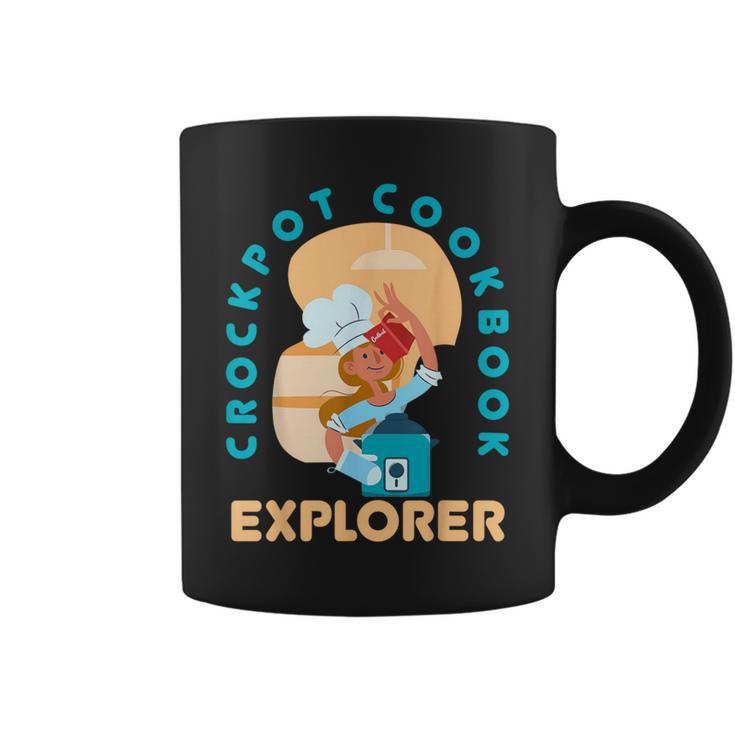 Crockpot Cookbook Explorer Baking Cooking Lover Chef Cook Graphic Print Coffee Mug