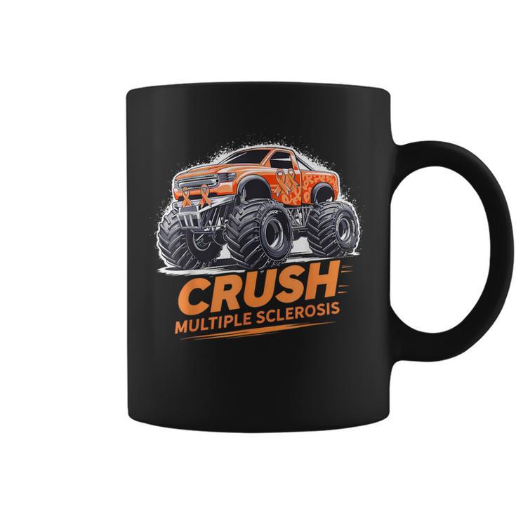 Crush Multiple Sclerosis Awareness Monster Truck Toddler Boy Coffee Mug