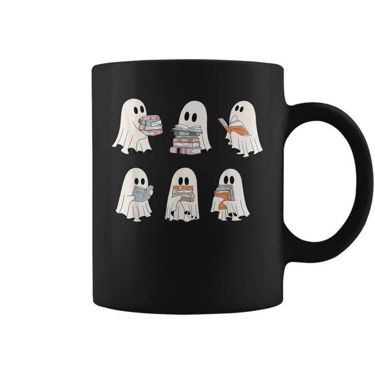 Cute Boo Ghost Read More Books Halloween Book Lover Graphic Print Coffee Mug