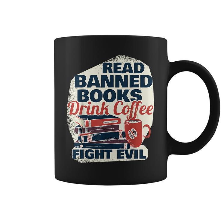Cute Bookworm Tees Read Banned Books Drink Coffee Small -Adults Graphic Print Coffee Mug
