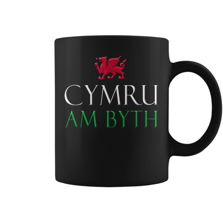 Cymru Am Byth Gales Escudo Galés Armas Dragón Rojo Taza de café
