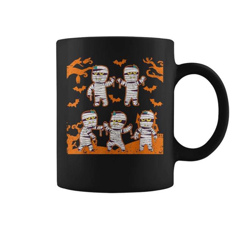 Dabbing Dancing Mummy ハロウィン ダブ ダンス ポーズ ミイラ コーヒーマグ