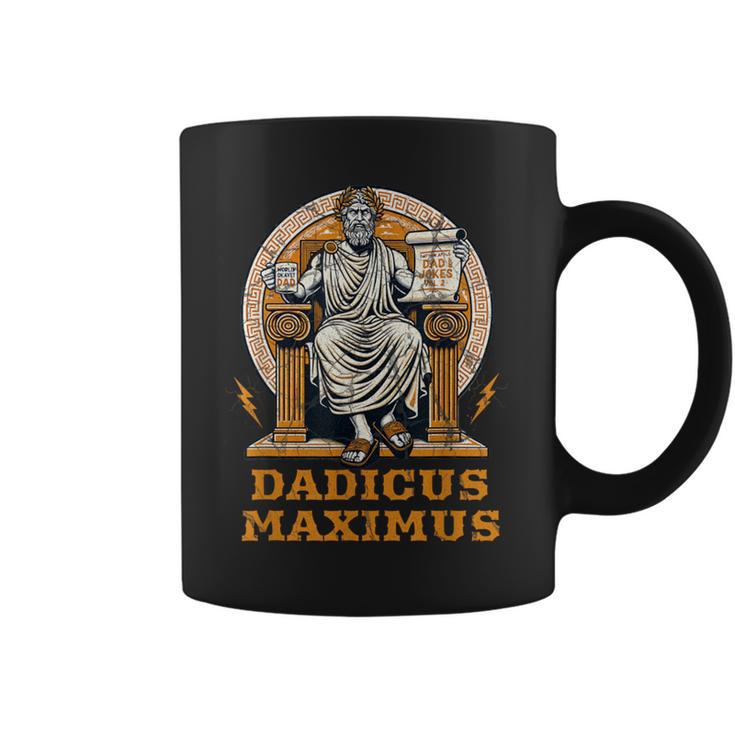 Dadicus Maximus Divertida Mitología Romana Día Del Padre Papá Broma Taza de café