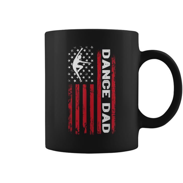 Dance Dad For Father's Day Us American Flag Dancer Mens Coffee Mug
