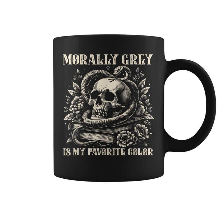 Dark Romance Book Villain Morally Grey Is My Favorite Color Graphic Print Coffee Mug