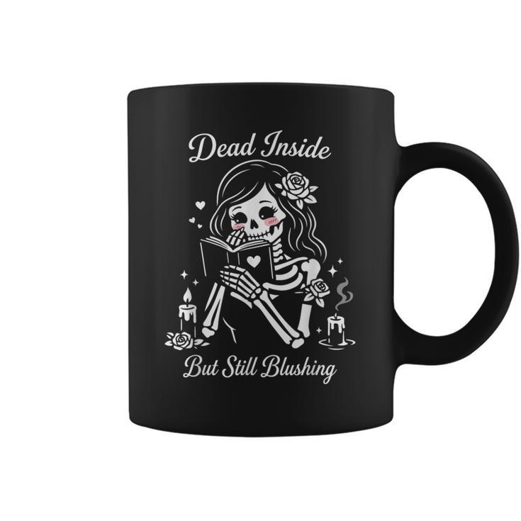 Dark Romance Skeleton Merch Outfits Woman Smut Book Reading Graphic Print Coffee Mug