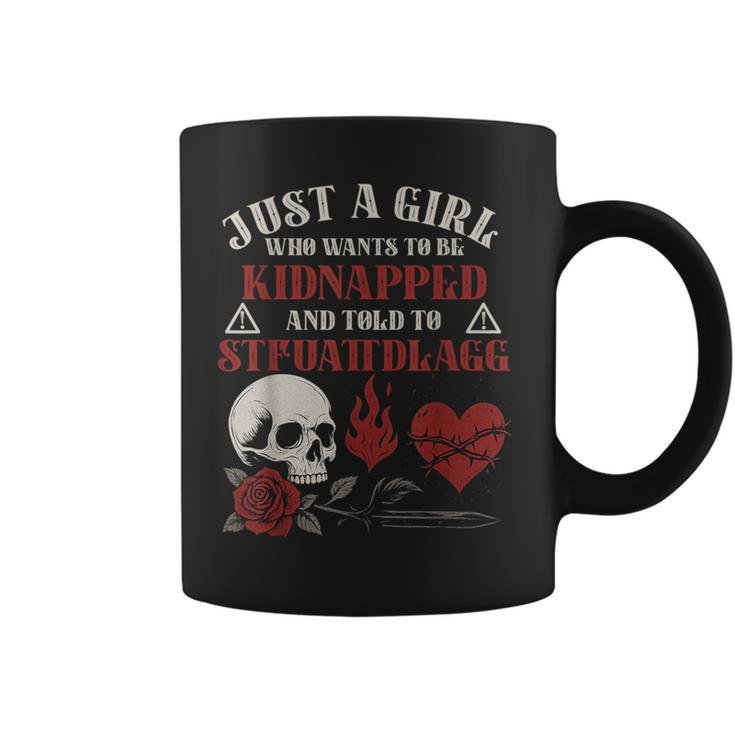 Dark Romance Smutt Books Merch STFUATTDLAGG Kidnapped Graphic Print Coffee Mug