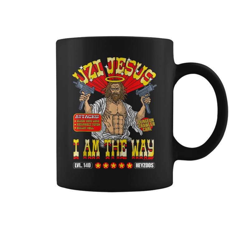 DCC Uzi Jesus I Am The Way Character Stats RPG Books Graphic Print Coffee Mug