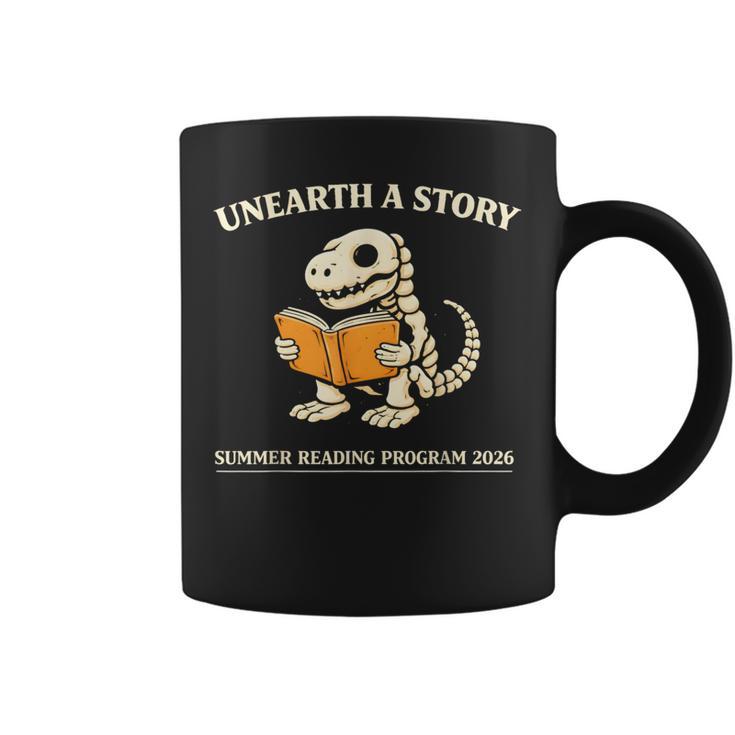 Dinosaur Books Readers Summer Reading 2026 Unearth a Story Graphic Print Coffee Mug