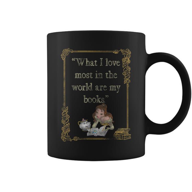 Disney Beauty And The Beast Group Shot What I Love Most Book Graphic Print Coffee Mug