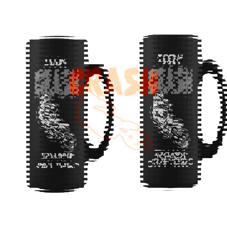 I Dont Crash ダートバイク 面白い モトクロス バイカー メンズ レディース キッズ コーヒーマグ