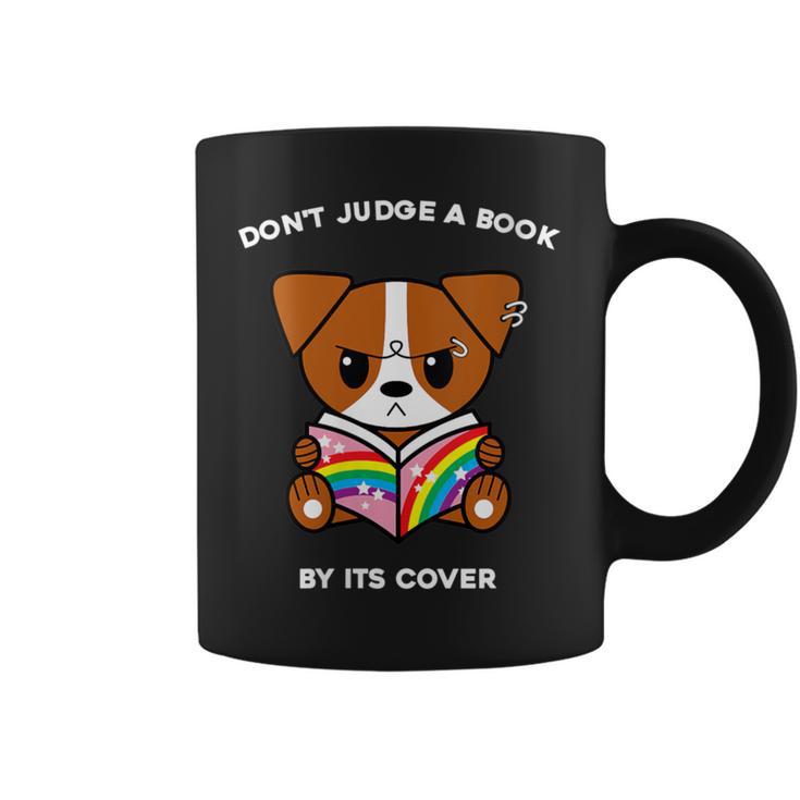 Don't Judge A Book By Its Cover Reading Jack Russell Terrier Graphic Print Coffee Mug