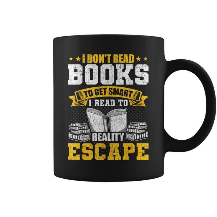 I Don't Read Books To Get Smart Book Lovers Reading Graphic Print Coffee Mug