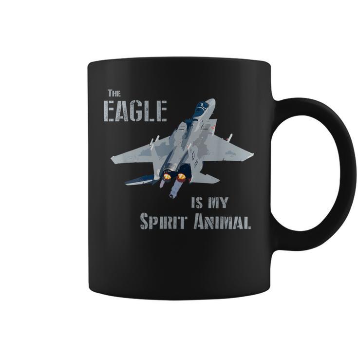 The Eagle Is Mypirit Animal F-15 戦闘機 飛行機 コーヒーマグ