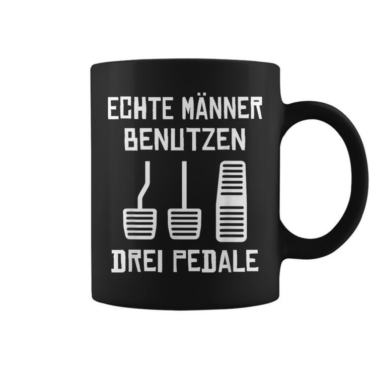 Echte Männer Benutzen Drei ペデール 旧車 手動運転 コーヒーマグ