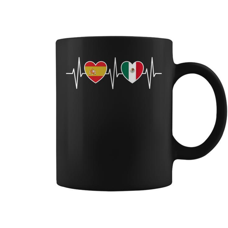 España Y México Banderas Banderas De México Taza de café