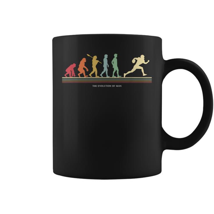 The Evolution Of Man アメリカンフットボール選手 コーヒーマグ
