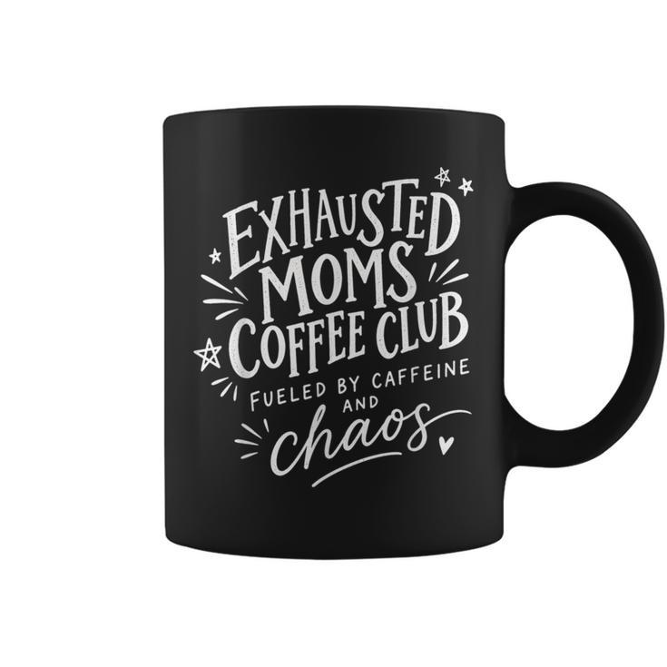 Exhausted Moms Coffee Club Joke For Tired Mother Coffee Mug