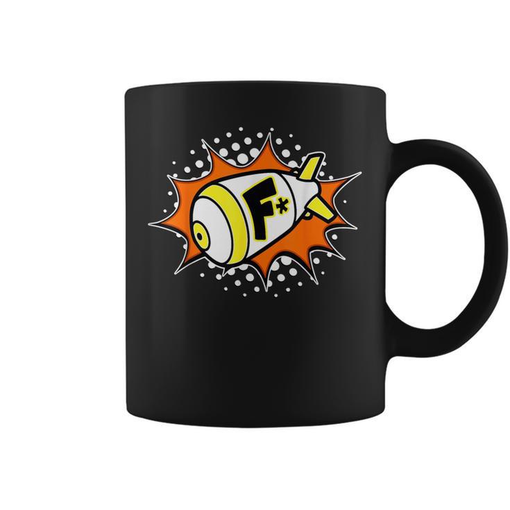 F-Bomb Retro Action Word Comic Book Cartoon Pop Art Graphic Print Coffee Mug