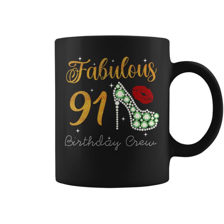Fabulous Queen 91歳の誕生日クルーパーティ隊のお祝い 長袖tシャツ コーヒーマグ