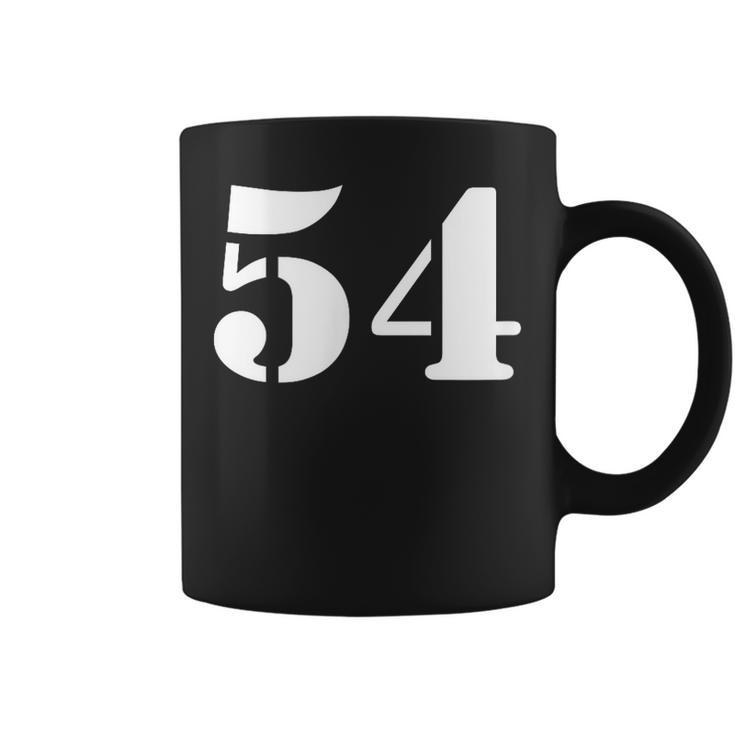 Fifty Four 数字 54 ナンバー コーヒーマグ