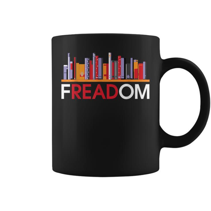 Freadom Anti Ban Books Freedom To Read Book Lover Reading Graphic Print Coffee Mug