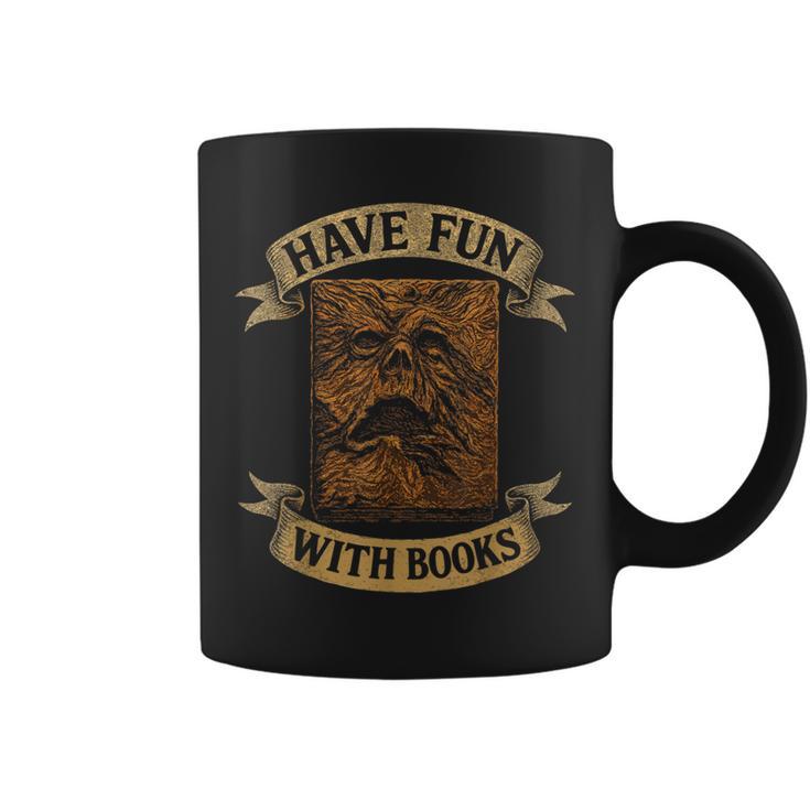 Have Fun With Books Horror Literature Necronomicon Book Graphic Print Coffee Mug